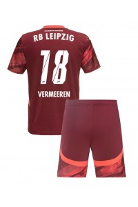 RB Leipzig Arthur Vermeeren #18 Babyklær Borte Fotballdrakt til barn 2024-25 Korte ermer (+ Korte bukser)